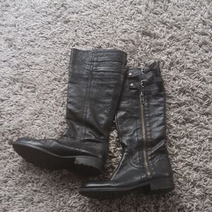 Franco Sarto Black Moto Boots